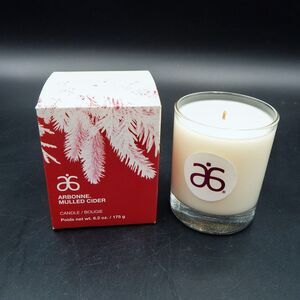 Arbonne Mulled Cider Candle 6.2oz Glass Container NIB